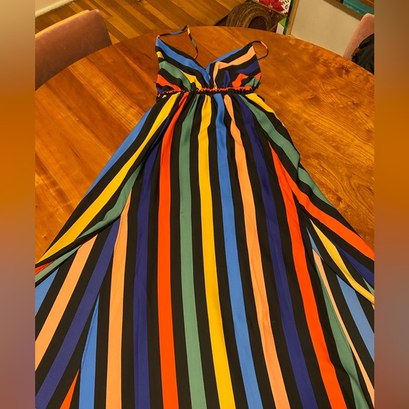 Vici Rainbow Stripe Maxi Dress - Picture 6 of 7